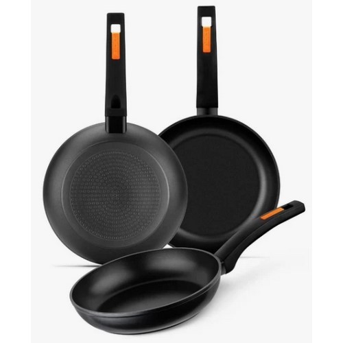 SET 3 SARTENES MONIX FUEGO 18/22/26CMS
